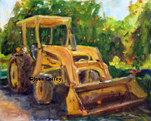 Yellow Tractor at IOC Packing House