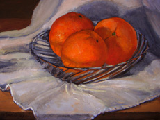 Oranges In Swirly Bowl